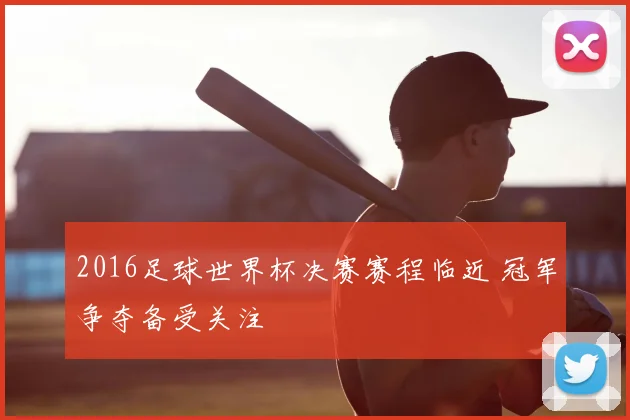 2016足球世界杯决赛赛程临近 冠军争夺备受关注